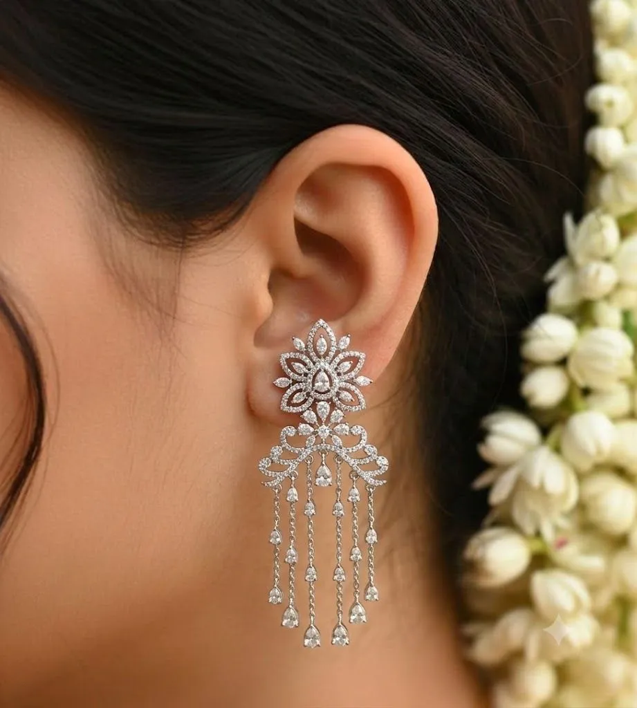 Celestial Floral Cascade Earrings