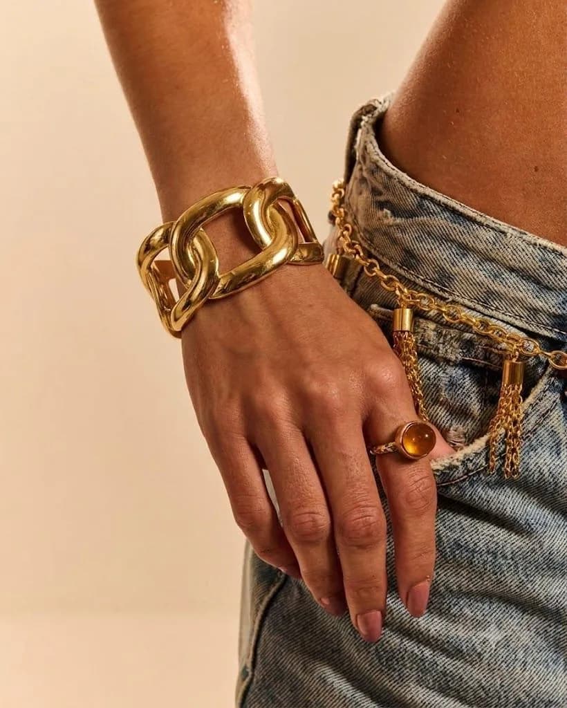 Classic Link Statement Bangle