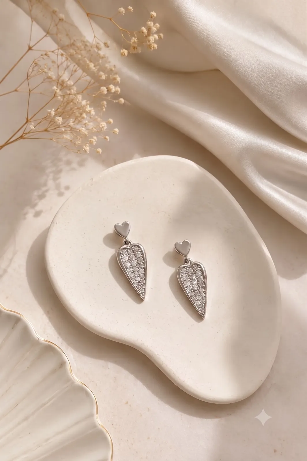 Floral Kundan Pearl Drop Earrings