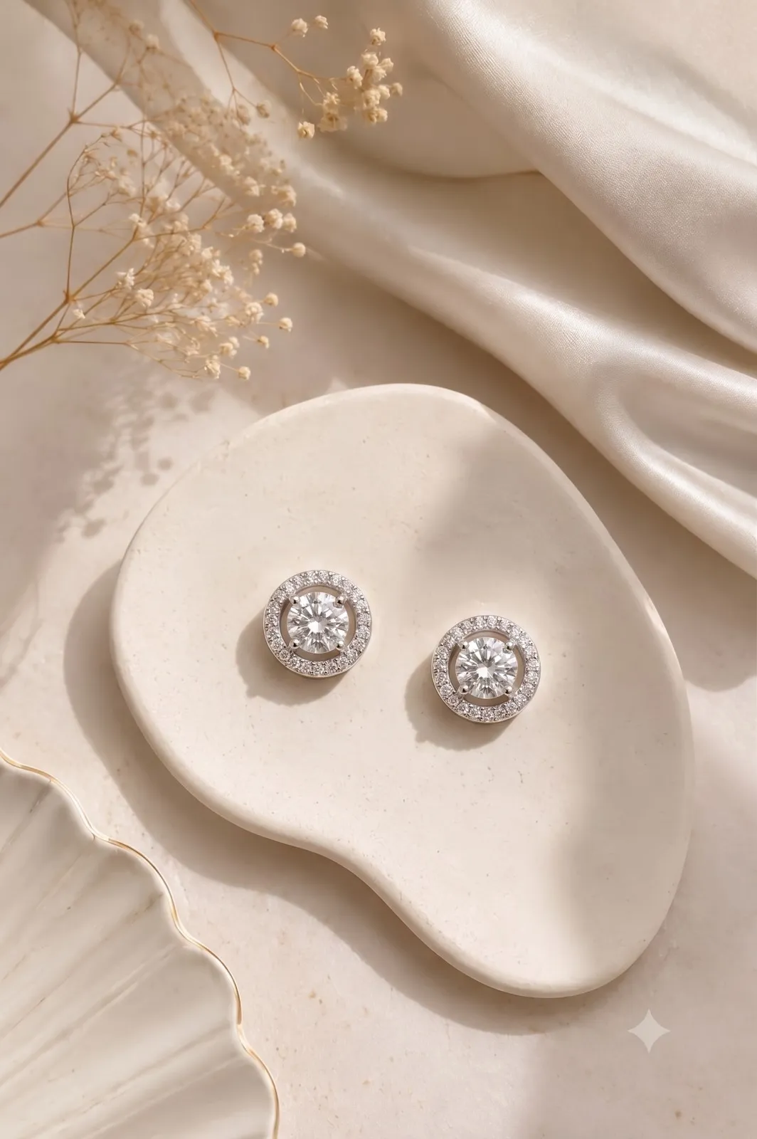 Celestial Halo Diamond Studs